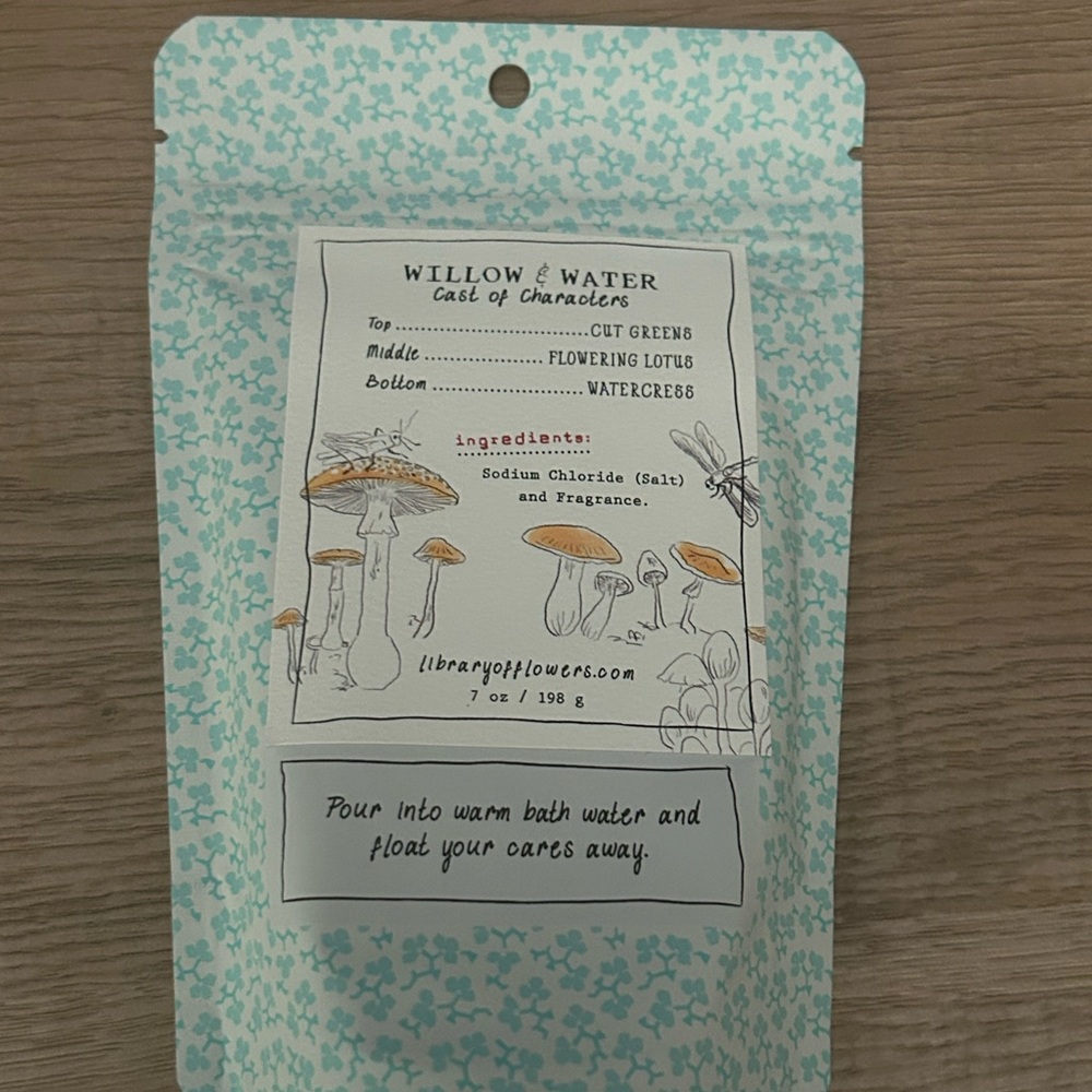 Margot Elena Willow & Water Bath Soak - Floral Mint Pouch